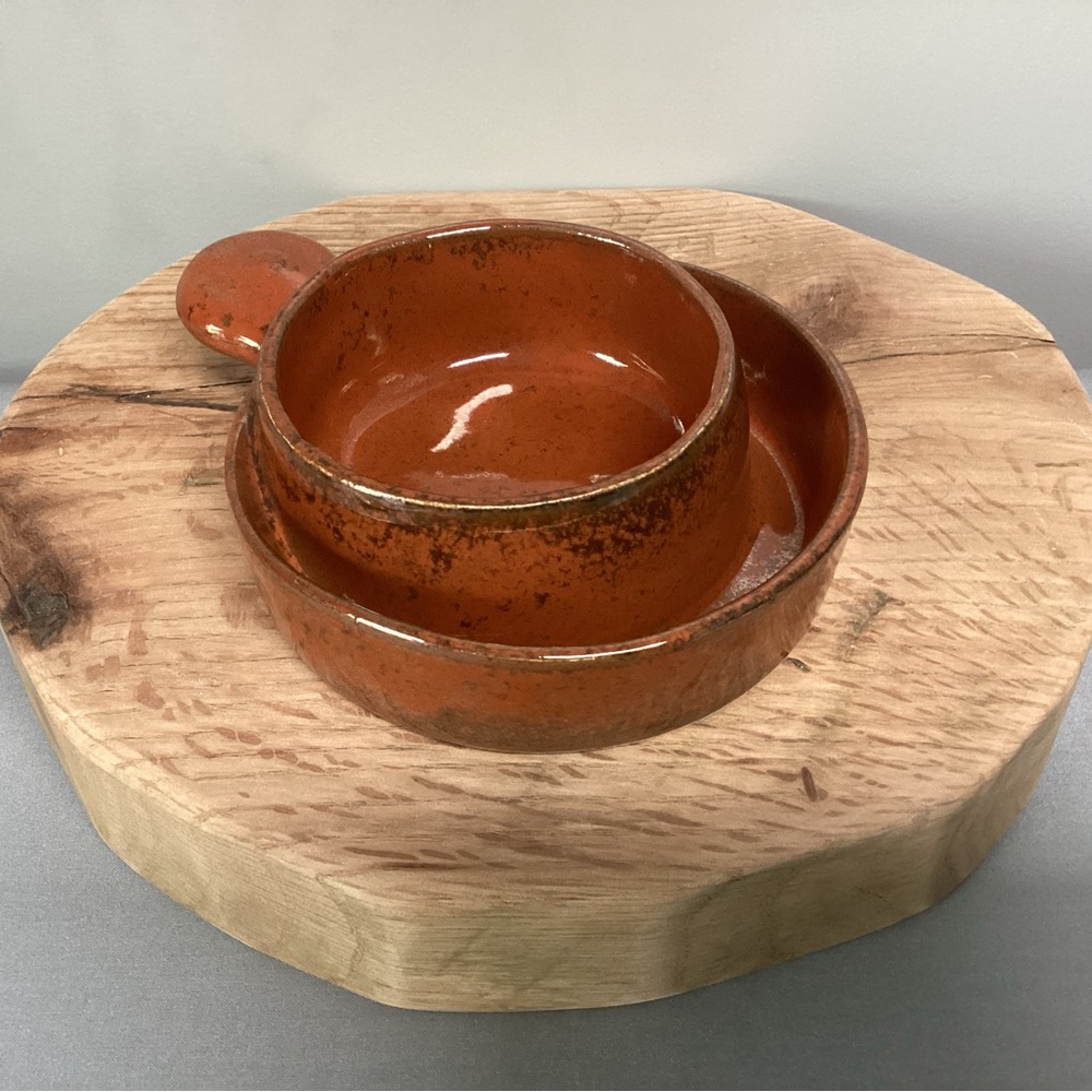 🟠 Vintage - Ceramic Crafted - Robert Weiss Ceramics Soup & Crackers Bowl - Neat